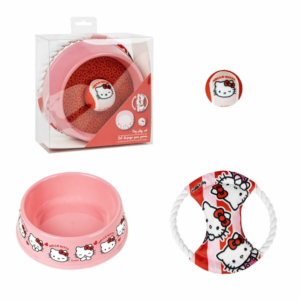 Hello Kitty™ Dog Gift Set – Pink (3 pcs)